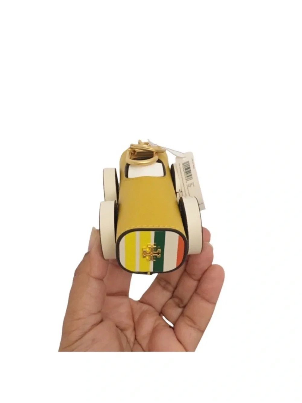 Tory Burch Mustard Yellow Convertible Car Key Ring
